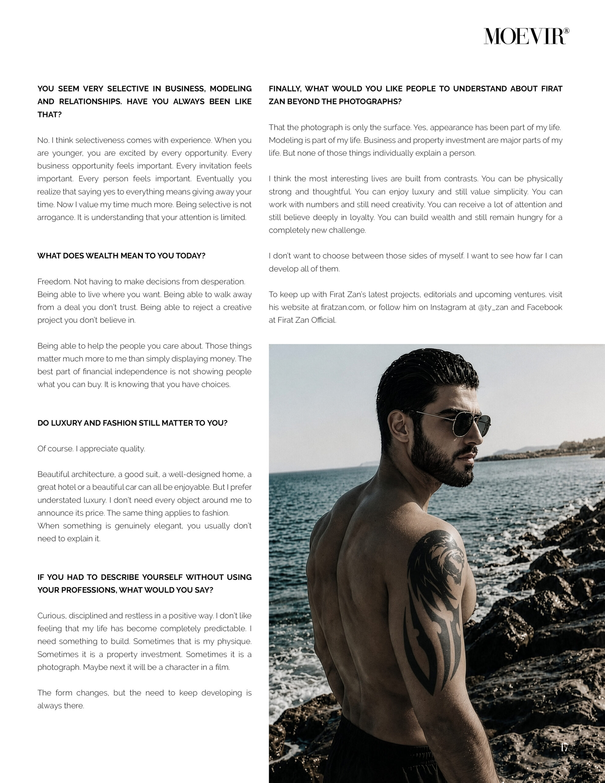 MOEVIR Magazine September 2026 Fırat Zan editorial archive page 13