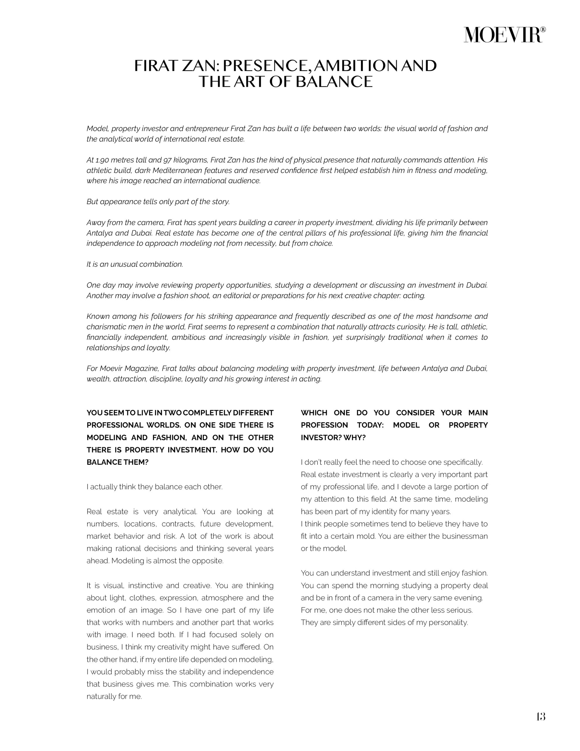 MOEVIR Magazine September 2026 Fırat Zan editorial archive page 09