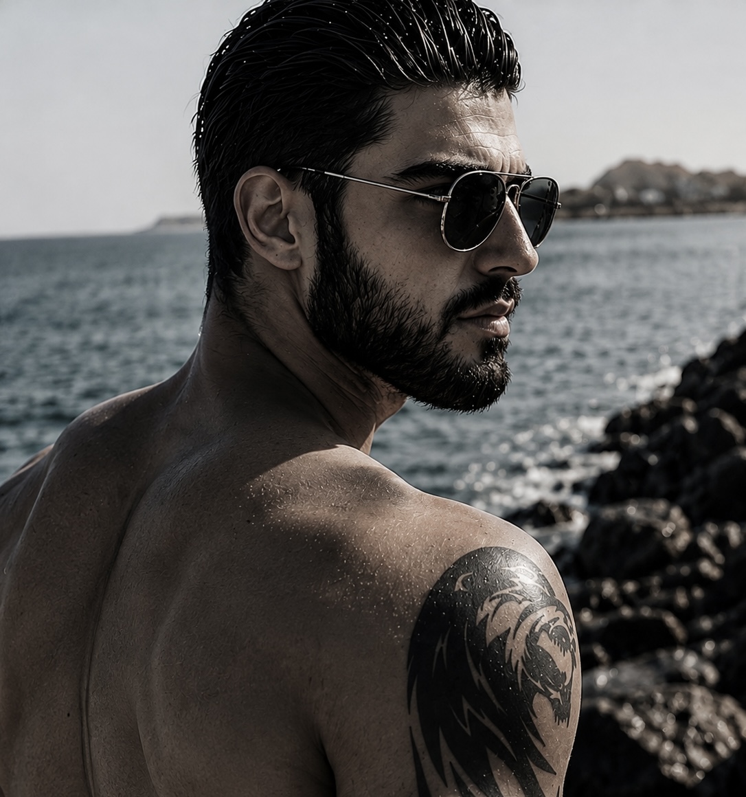 Contemporary editorial portrait of Firat Zan