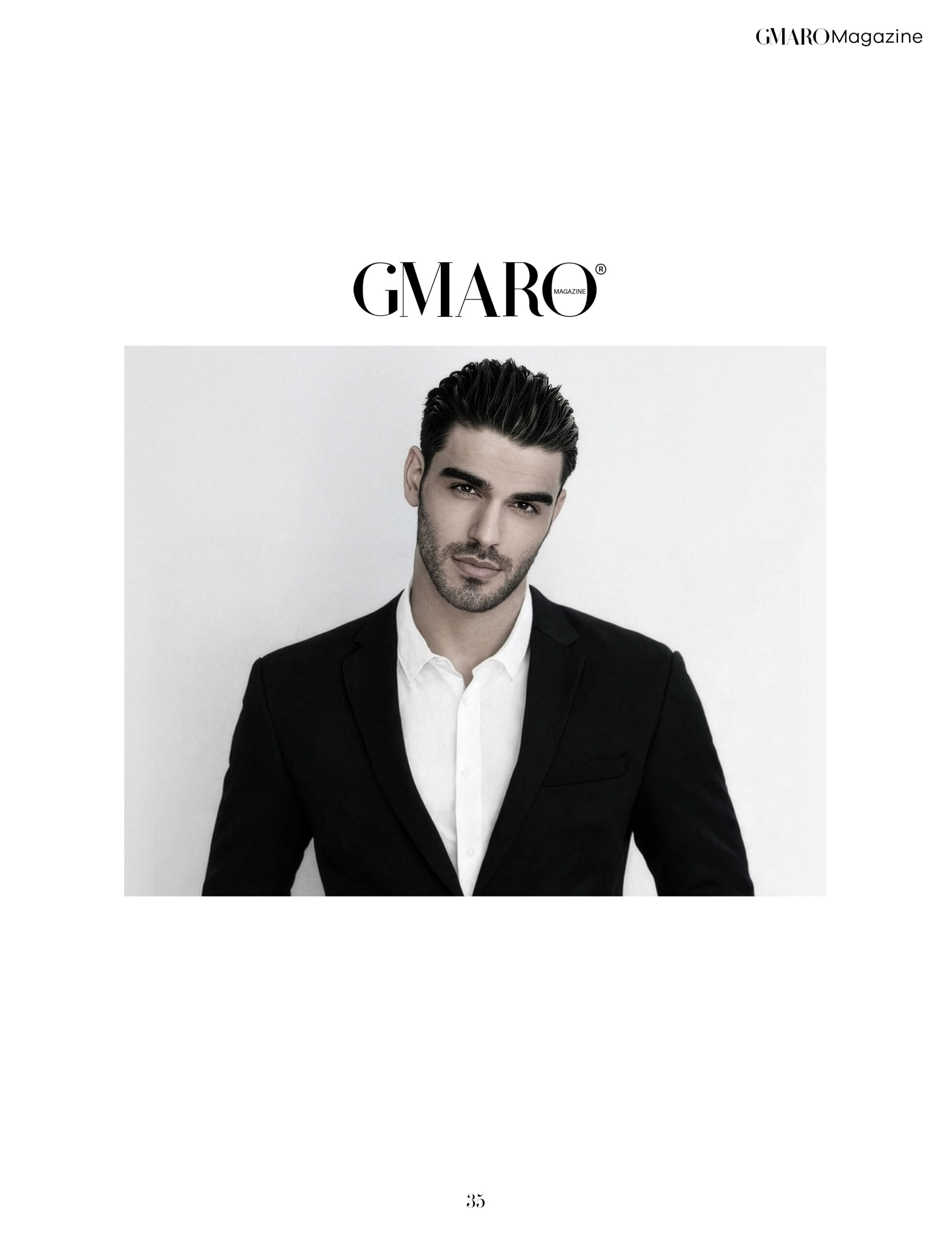 Firat Zan GMARO minimalist suit editorial