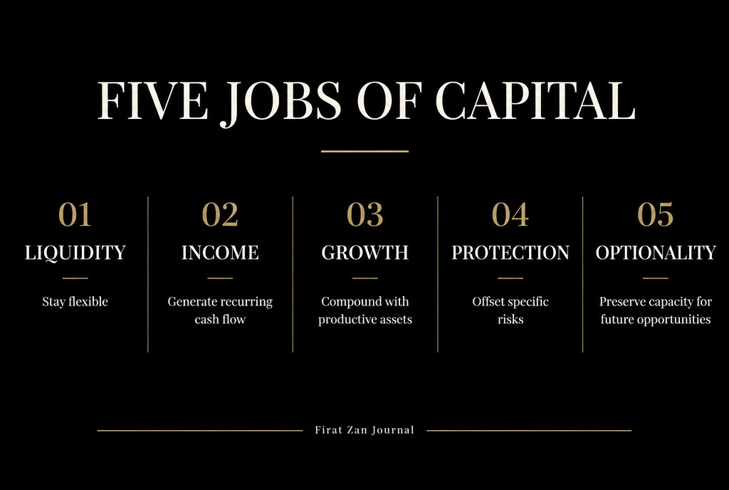 Five jobs of capital